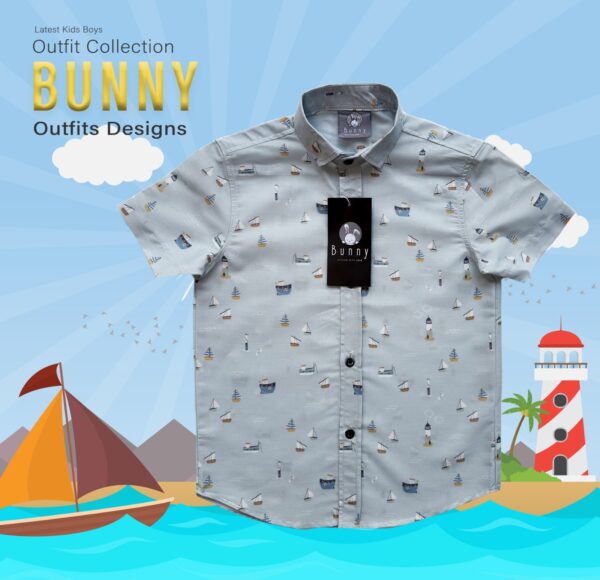 Bunny Nautical-Themed Kids Shirt