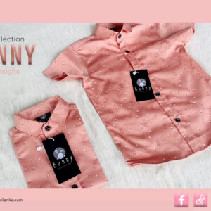 Bunny Kids Boys Outfit Collection – Peach Bunny Print Shirts