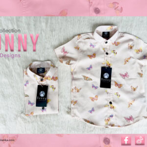 Bunny Kids Boys Outfit Collection – Butterfly Print Shirts