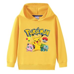 Outdoor Sports Long Sleeve , Pikachu Prints For Boys and Girls - Image 5