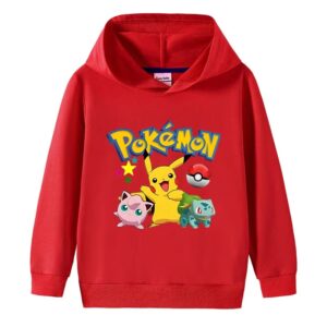 Outdoor Sports Long Sleeve , Pikachu Prints For Boys and Girls - Image 4