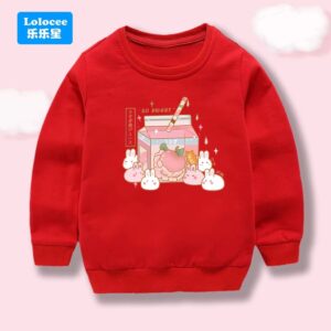 Cotton Sweatshirt Print Long Sleeve Shirts For Kids - Image 10