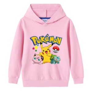 Outdoor Sports Long Sleeve , Pikachu Prints For Boys and Girls - Image 7
