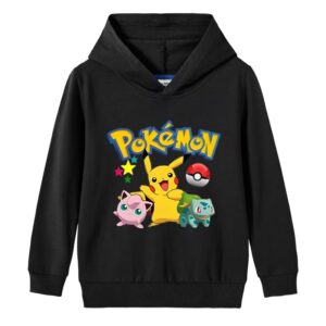 Outdoor Sports Long Sleeve , Pikachu Prints For Boys and Girls