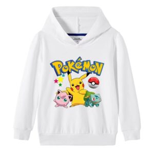 Outdoor Sports Long Sleeve , Pikachu Prints For Boys and Girls - Image 2