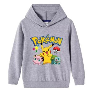 Outdoor Sports Long Sleeve , Pikachu Prints For Boys and Girls - Image 6