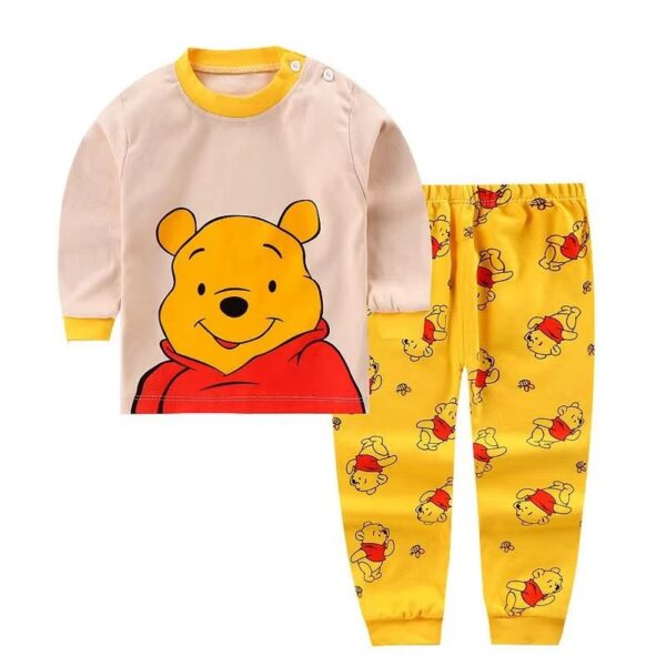 Winnie Pooch baby Piece Set Toddler Boys Girls Long Sleeved Tops & Pants Pajamas