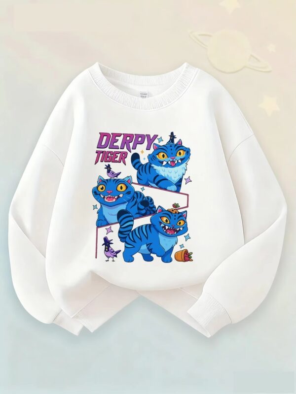 Movie Fans Gift Children's Sweatshirt Cute Tiger Hoody for Boys Girls